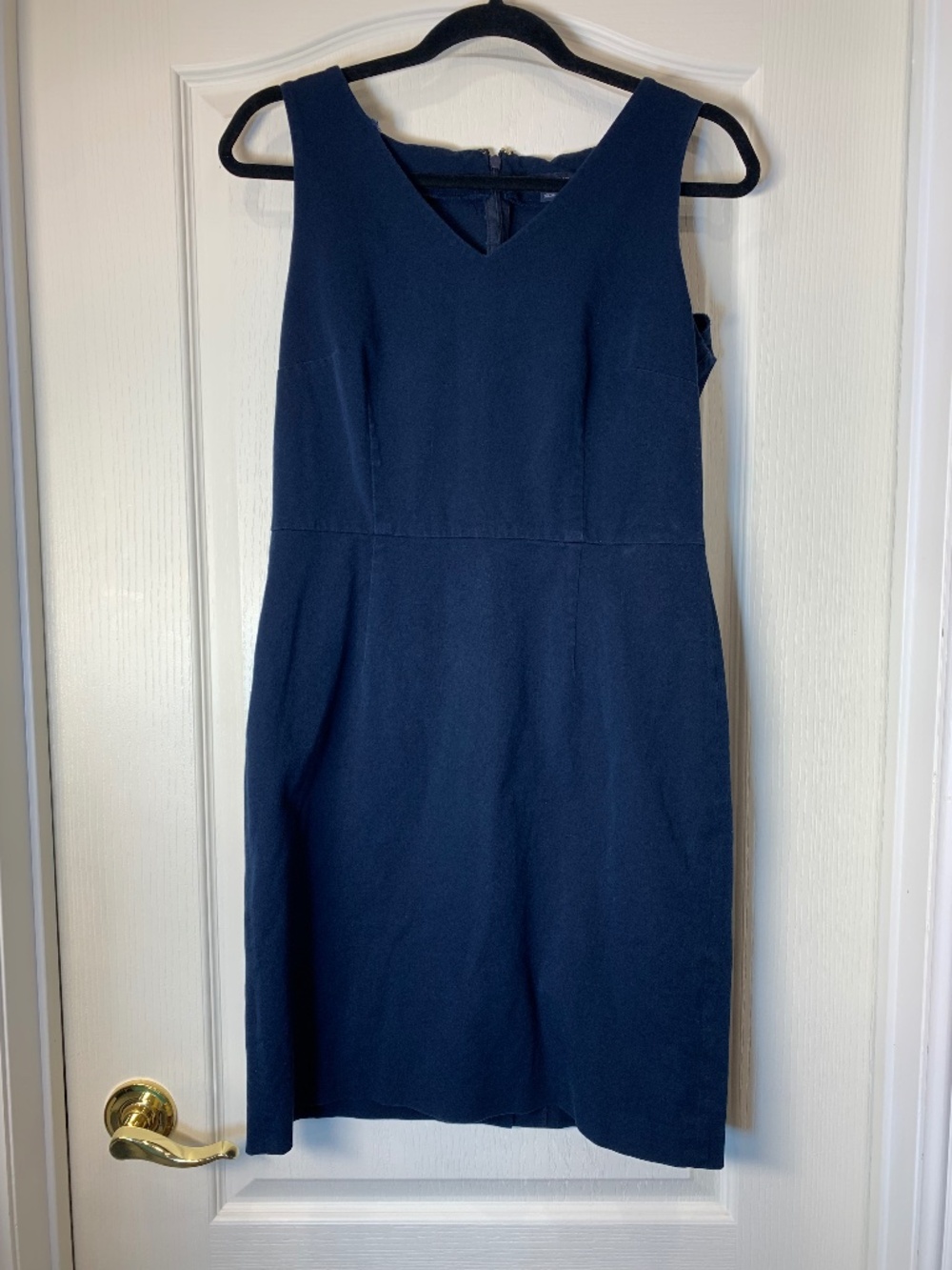 Tommy Hilfiger Navy Sleeveless Sheath Dress Size 10 Classic Workwear